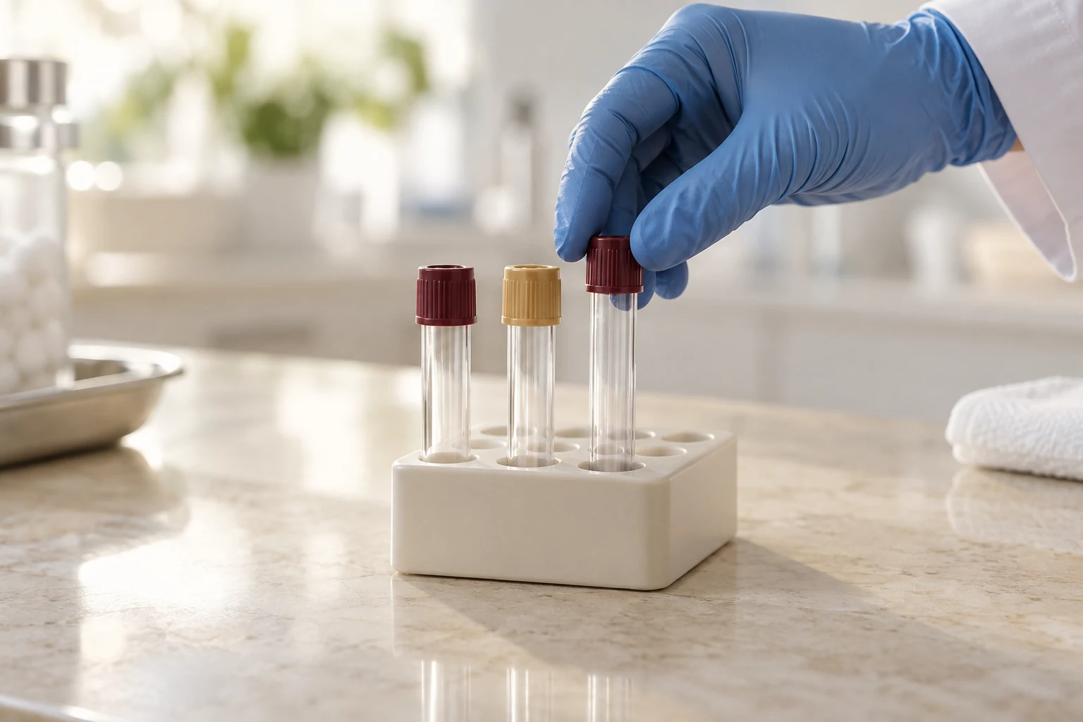 Illustrative detail photograph of testing materials